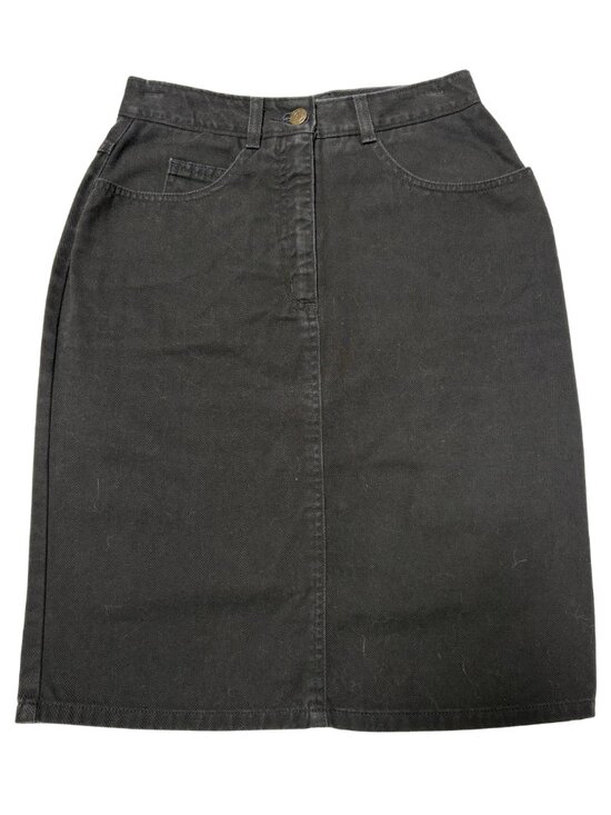 Talbots Dresses & Skirts - Talbots Black Denim Skirt Women’s Size 2 Classic Casual Style